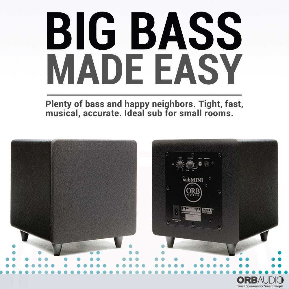 ORB AUDIO sub MINI ウーファー Orb Audio: subMINI Subwoofer - 9” Cube - Dual High Velocity